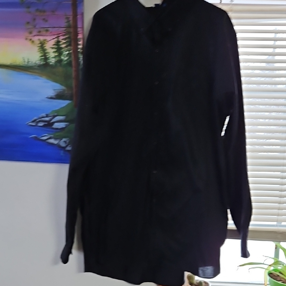 Port Authority Classic Black Collared Shirt